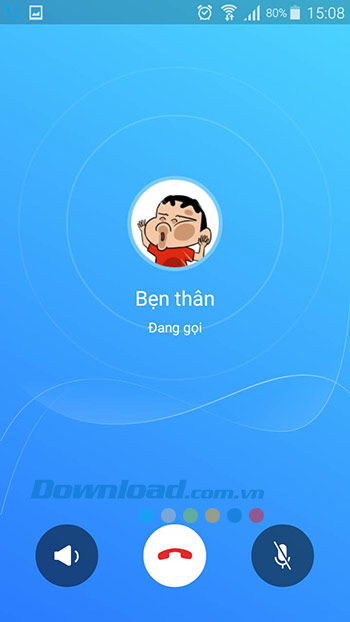 Đang gọi điện thoại