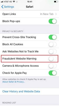 Bật cảnh báo trang web không an toàn