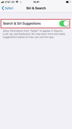 Vô hiệu hóa Siri & Search
