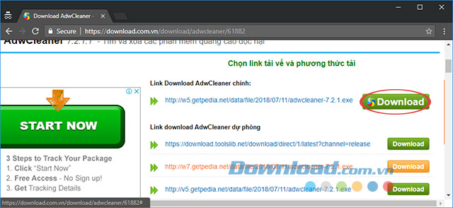 Tải về phần mềm AdwCleaner Tải về phần mềm AdwCleaner