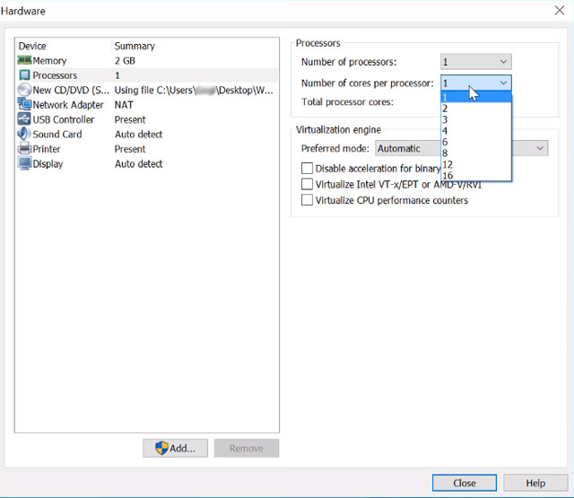 Windows 7 VNware