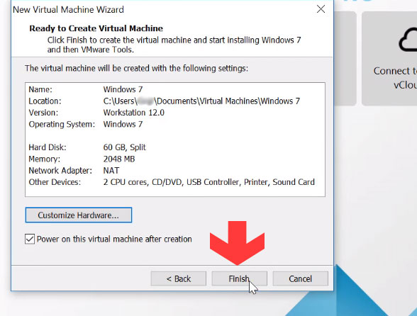 Windows 7 VNware