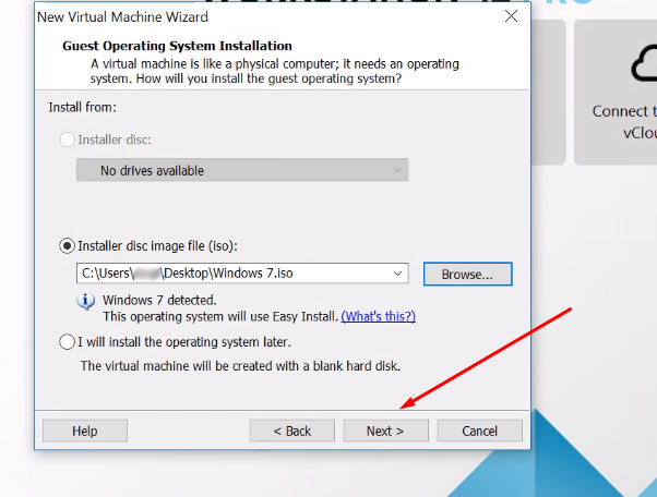 Windows 7 VNware