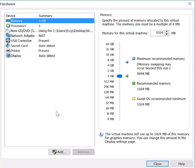 Windows 7 VNware