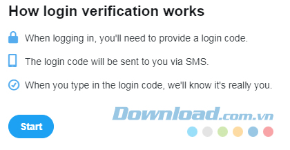 Bắt đầu tạo bảo mật hai lớp