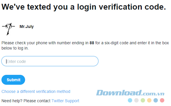 Yêu cầu thực hiện bảo mật hai lớp