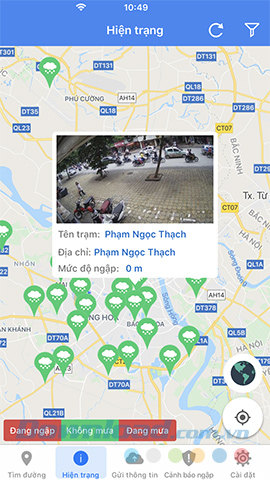 Các điểm ngập lụt