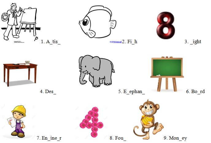 Bài tập ôn hè lớp 1 lên lớp 2 - Môn Tiếng Anh