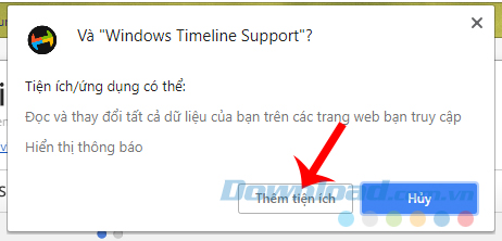 Thêm Windows Timeline Support vào Vivaldi