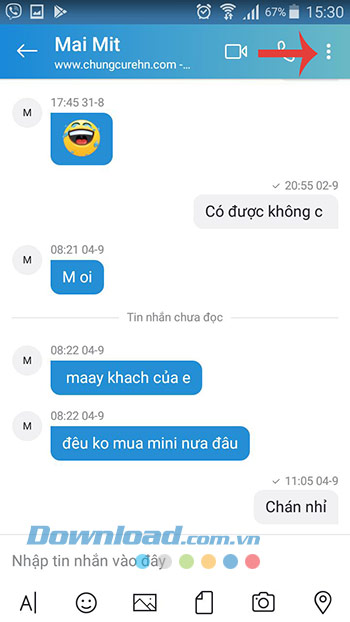 Giao diện chat