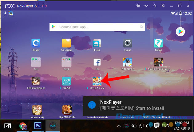 Giả lập Android Nox