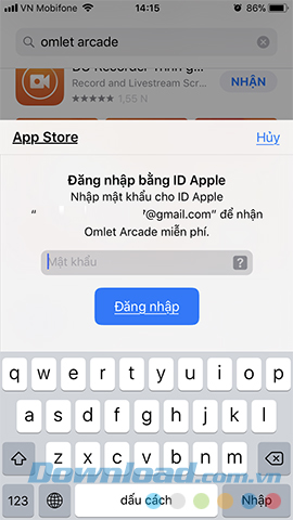 Đăng nhập tài khoản iCloud