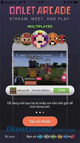 Giao diện chính ứng dụng