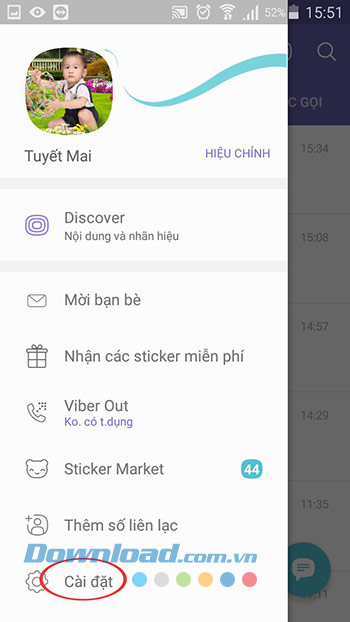 Cài đặt Viber