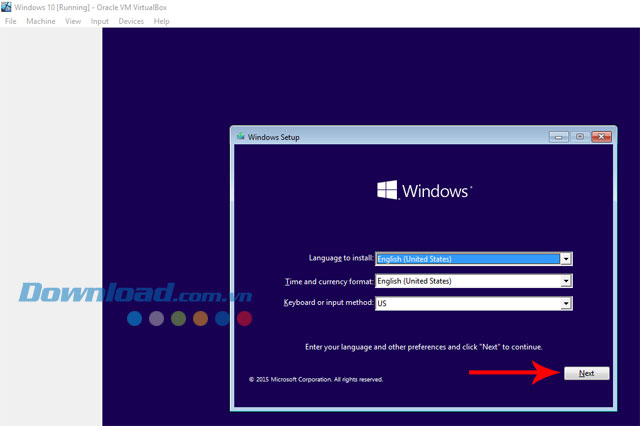 VirtualBox Windows 10