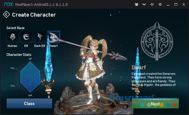 Nhân vật người lùn trong Lineage 2 Revolution