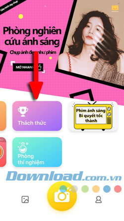 Thực đơn chính Hướng dẫn sử dụng Camera360 trên iPhone, iPad
