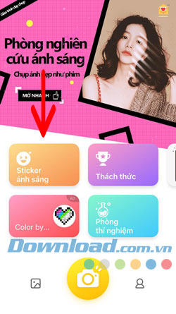 Thực đơn chính Hướng dẫn sử dụng Camera360 trên iPhone, iPad