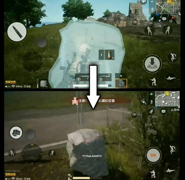 Tạo hình đá trong pubg mobile