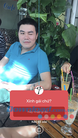 Di chuyển để xóa câu hỏi