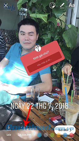 Thay đổi vị trí bảng câu hỏi