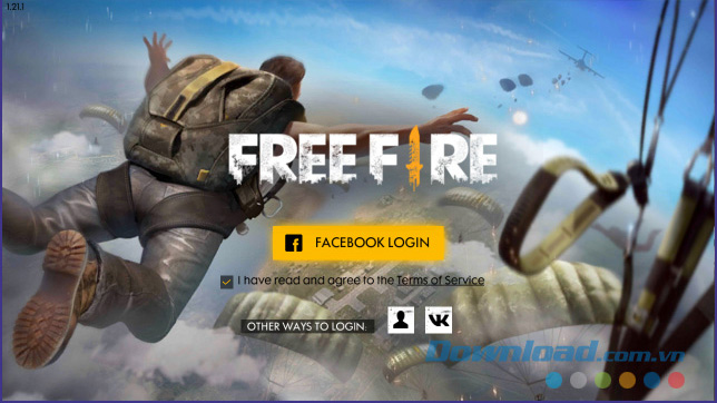 Hoàn thành tải game sinh tồn Garena Free Fire