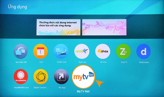 Cài đặt MyTV Net trên TIVI