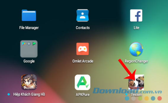 Hoàn tất cài file xapk cho điện thoại android