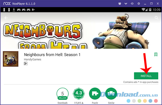 Cài đặt game Neighbours from Hell cho điện thoại