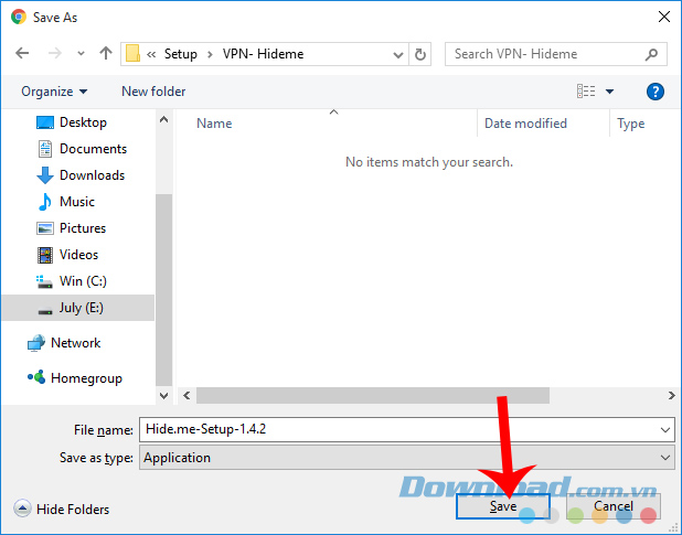 Chọn vị trí lưu trên máy tính