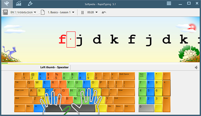 Phần mềm luyện tập gõ máy tính RapidTyping