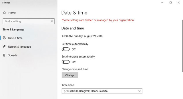 Chỉnh sửa ngày giờ