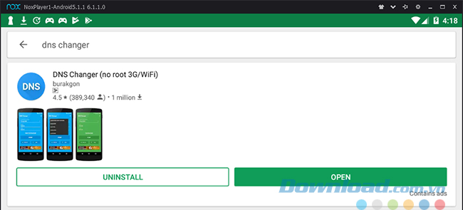 Download phần mềmm DNS Changer