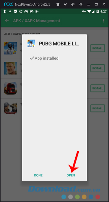 Mở game Pubg Mobile Lite