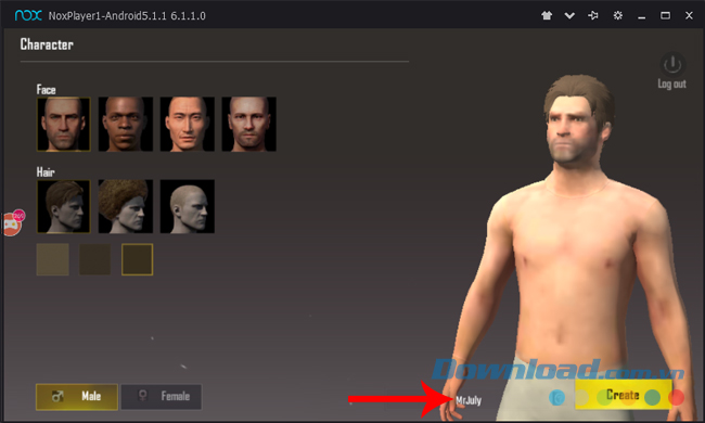 Tạo nhân vật chơi game Pubg Mobile Lite