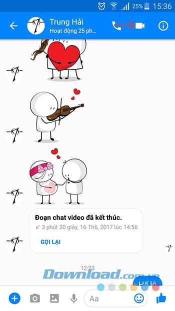 Gọi video trên Facebook Messenger