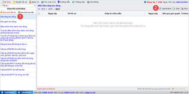 Lập tờ khai BHXH