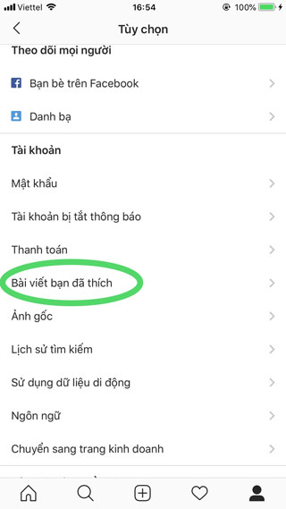 Bài viết đã thích