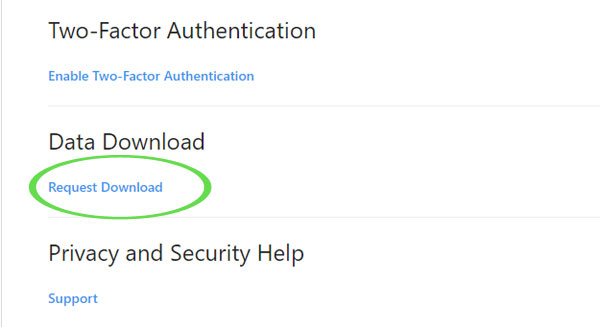 Tải dữ liệu Instagram