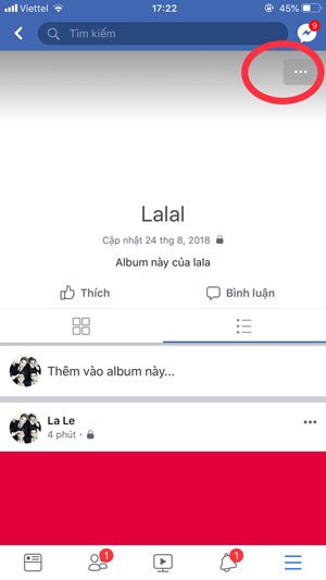 Chỉnh sửa Album ảnh