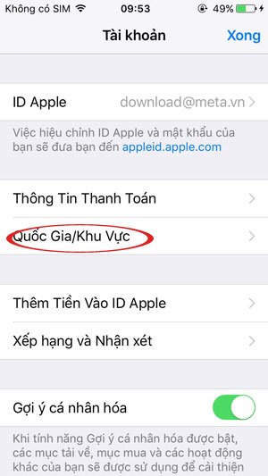 Lựa chọn Quốc Gia