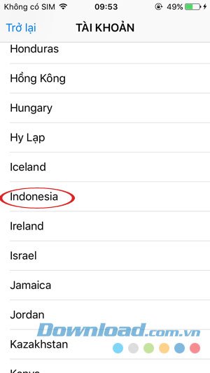 Lựa chọn Indonesia