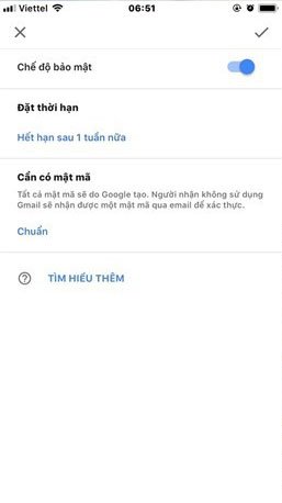 Cài đặt bảo mật