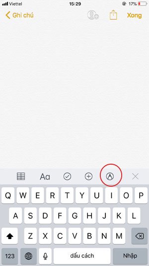 Vẽ nhanh trên ghi chú