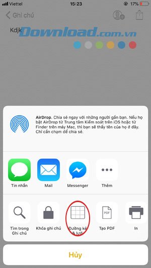 Chọn đường kẻ