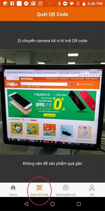 Quét mã Online Friday