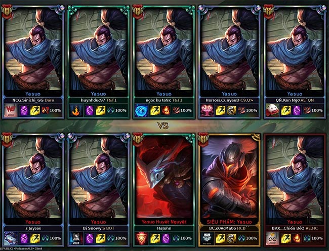 Tướng Yasuo trong game LMHT