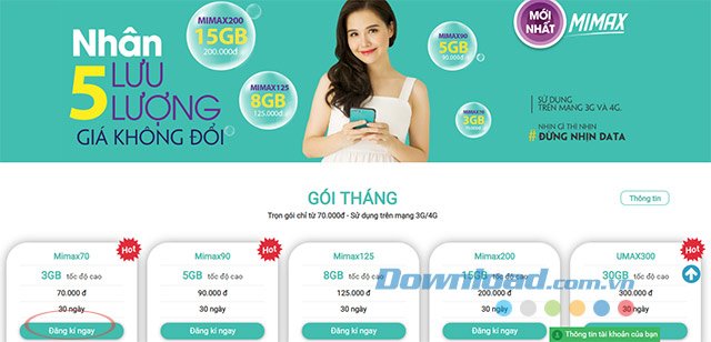 Đăng ký 3G Viettel