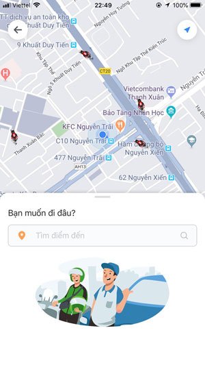 Đặt địa điểm đón