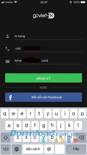 Đăng ký tài khoản